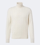Brunello Cucinelli Cable-knit cashmere turtleneck sweater