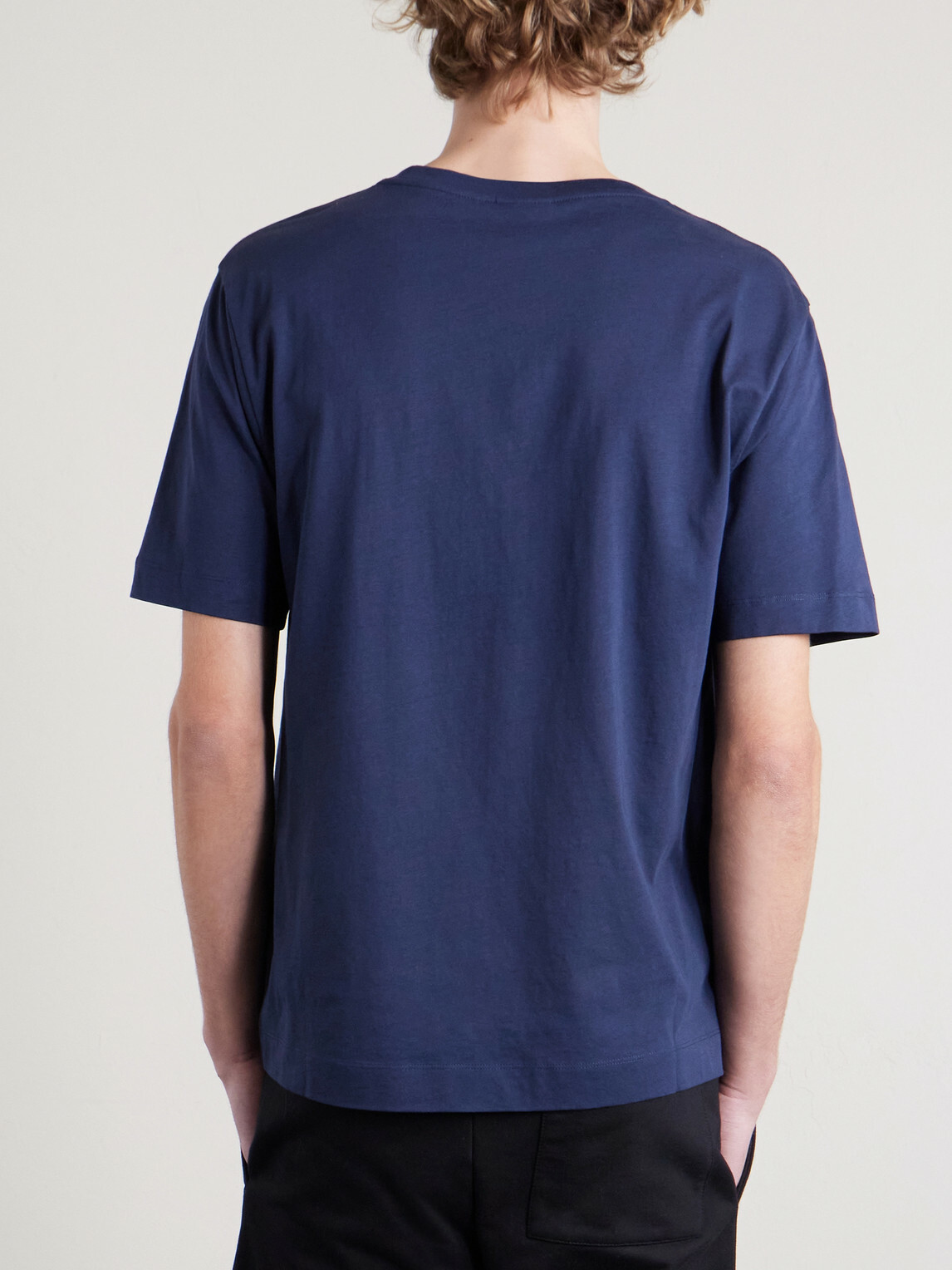 Dries Van Noten - Cotton-Jersey T-Shirt - Blue