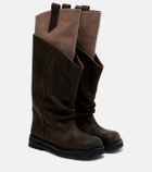 The Attico Robin Passeggiata leather combat boots
