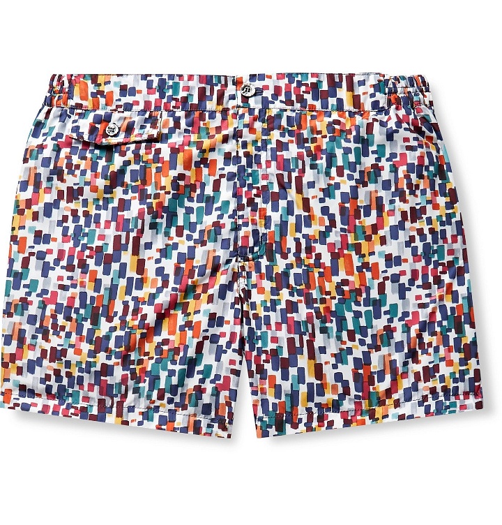 Photo: Incotex - Short-Length Printed Shell Swim Shorts - Multi