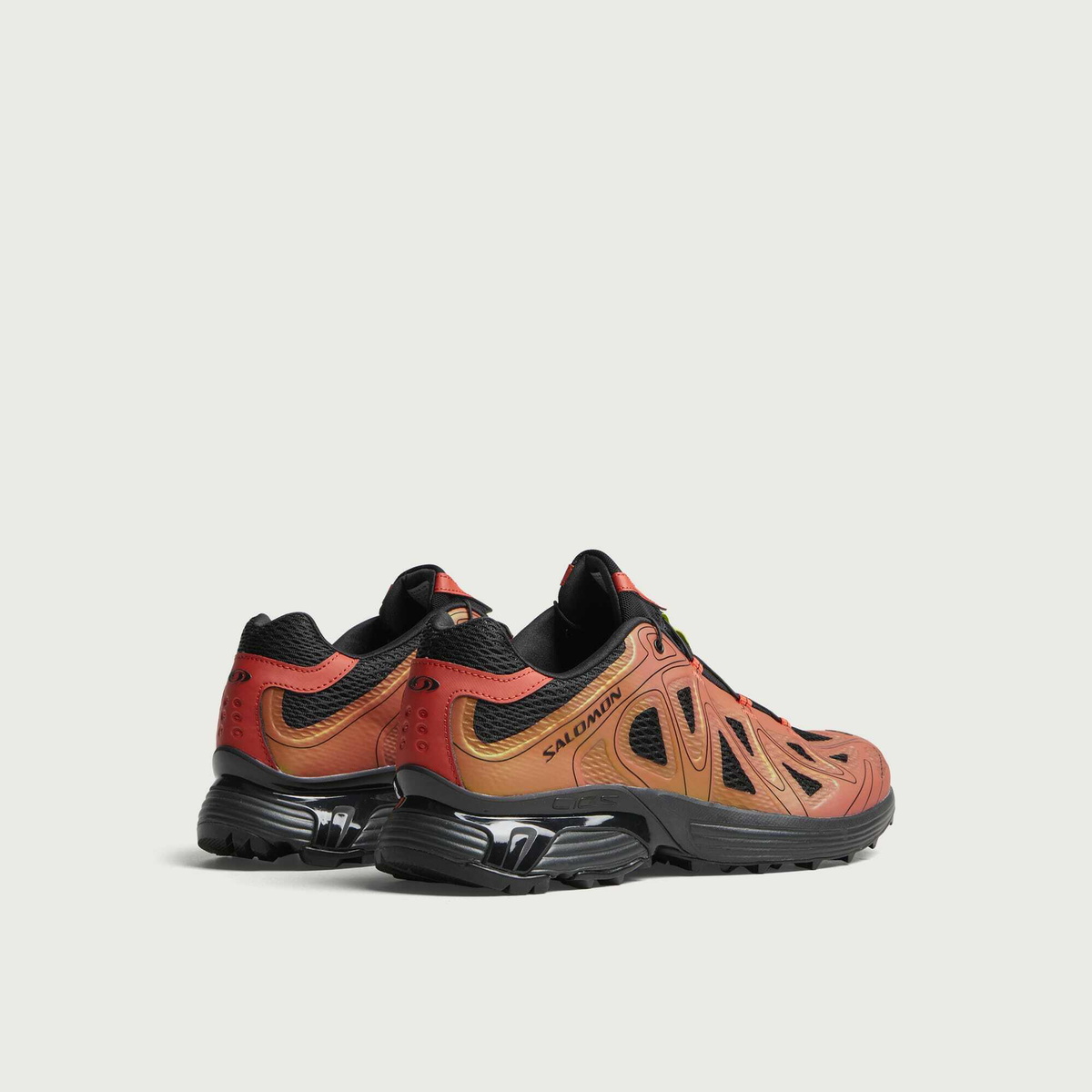 Salomon Men's XT-Whisper Void Sneaker in Chili/Black/Acid Lime