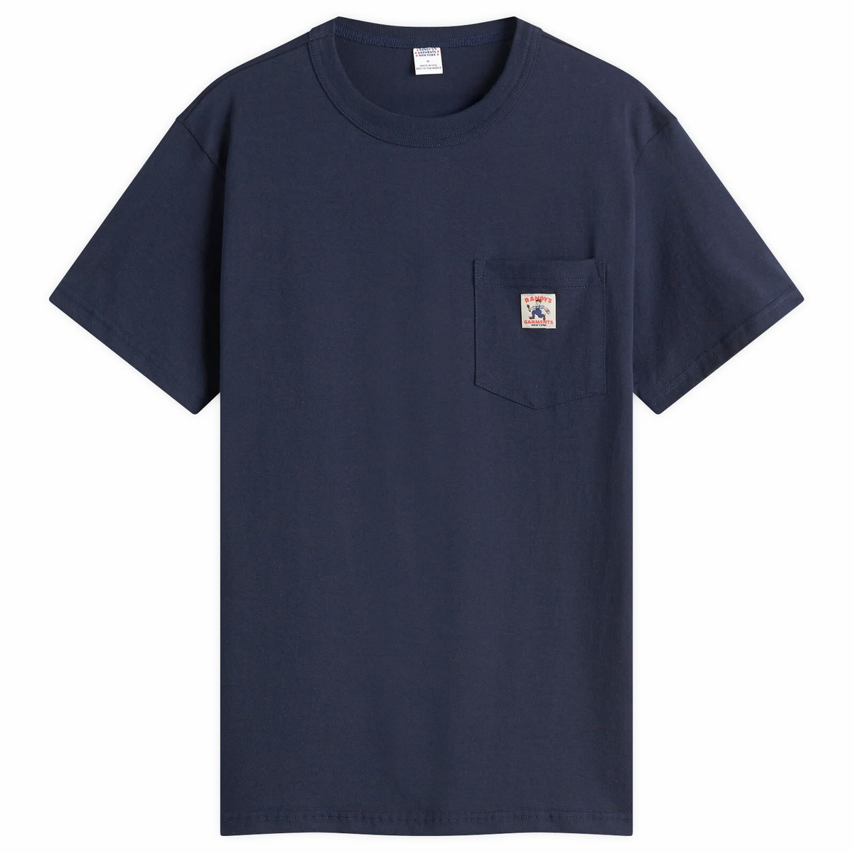 Randy's Garments Men's Logo Pocket T-Shirt in Navy
