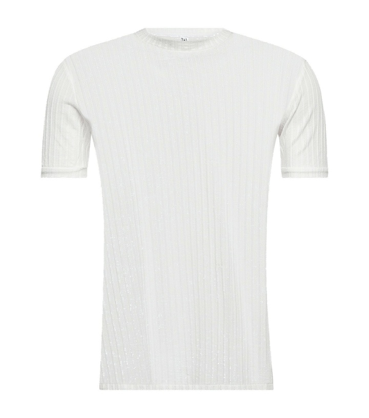Photo: Winnie New York - Striped cotton-blend jersey T-shirt