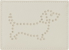 Thom Browne Off-White Pebble Grain Hector Single Card Holder