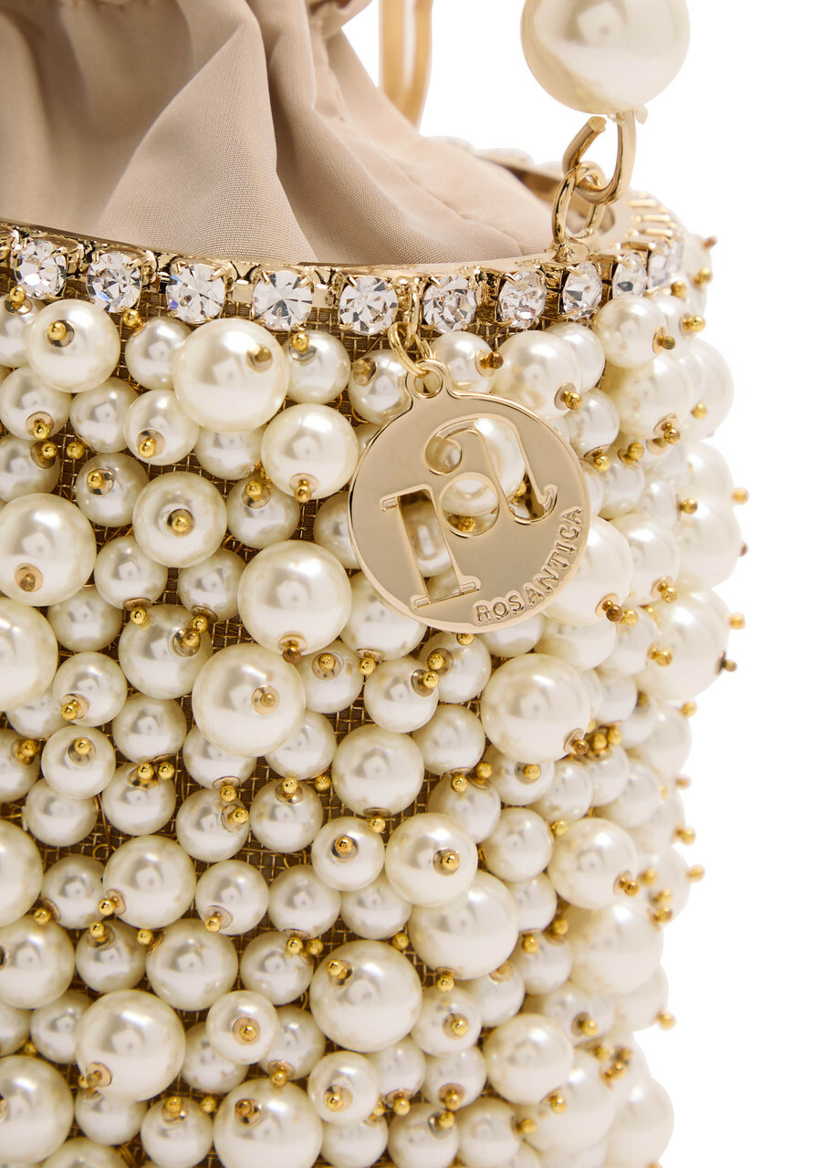 Rosantica Holli Osiris Faux Pearl-embellished top Handle bag - One Size