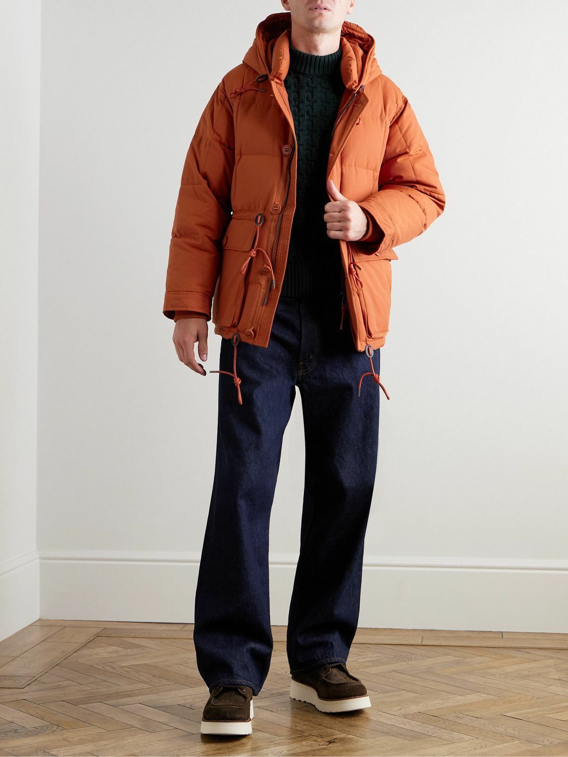 FrizmWORKS - Karakoram Quilted Cotton-Blend Hooded Down Jacket