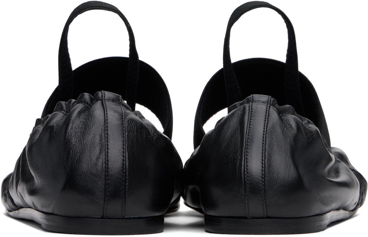ALAINPAUL Black Merce Ballerina Loafers