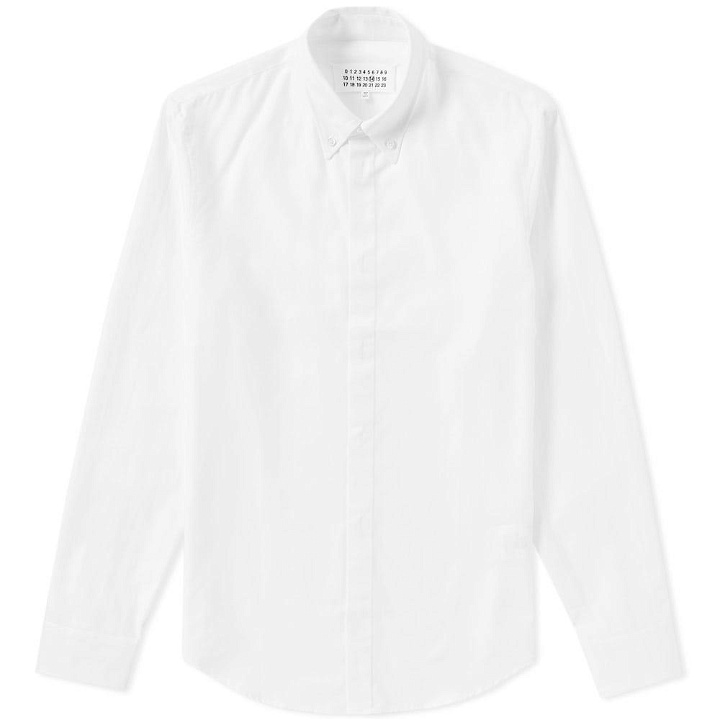 Photo: Maison Margiela 14 Classic Button Down Oxford Shirt White