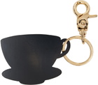 Maison Kitsuné Gold & Black 'Café Kitsuné' Keychain