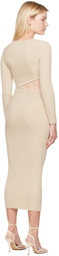 WYNN HAMLYN Off-White Origami Midi Dress