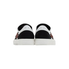 Amiri Black and White Flame Slip-On Sneakers