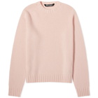 Palm Angels Men's Back Logo Crew Knit in Pink