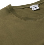 NN07 - Ethan Printed Pima Cotton-Jersey T-Shirt - Green