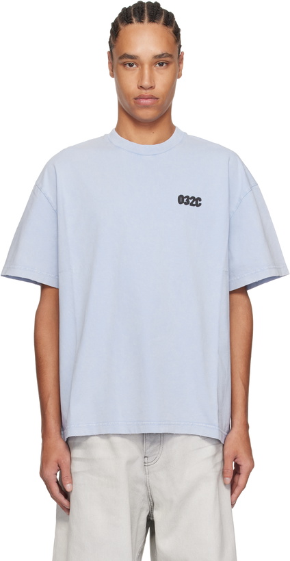 Photo: 032c Blue '032c' Loves T-shirt