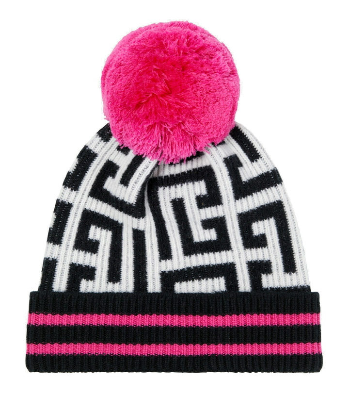 Photo: Balmain - Logo jacquard beanie
