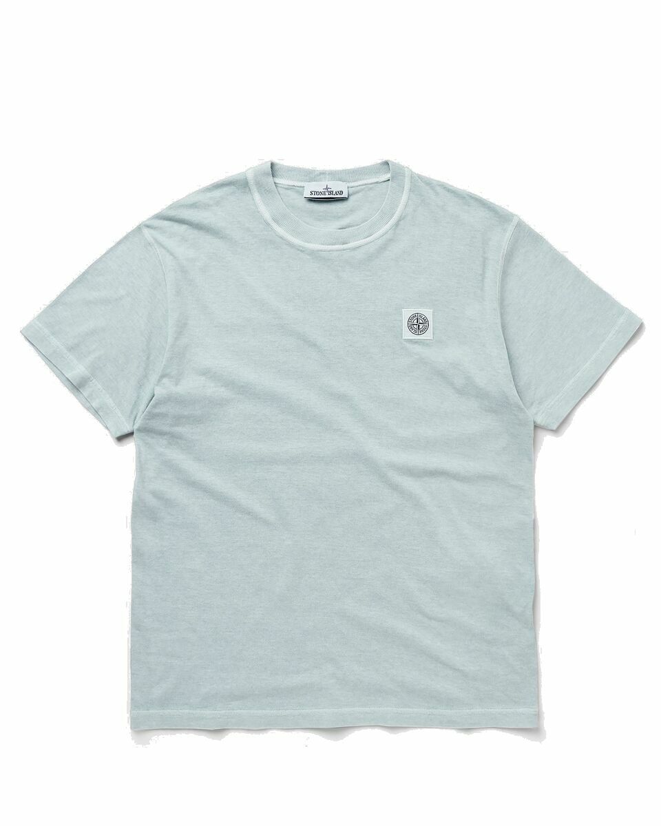 Photo: Stone Island Tee Fissato Effect Blue - Mens - Shortsleeves