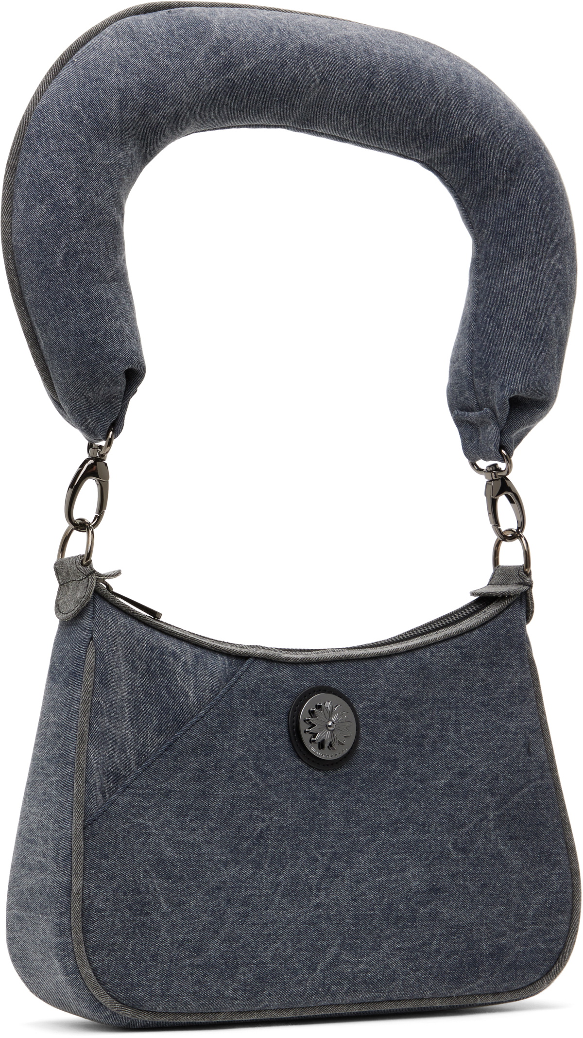 Paula Canovas Del Vas Gray Carmen Denim Bag