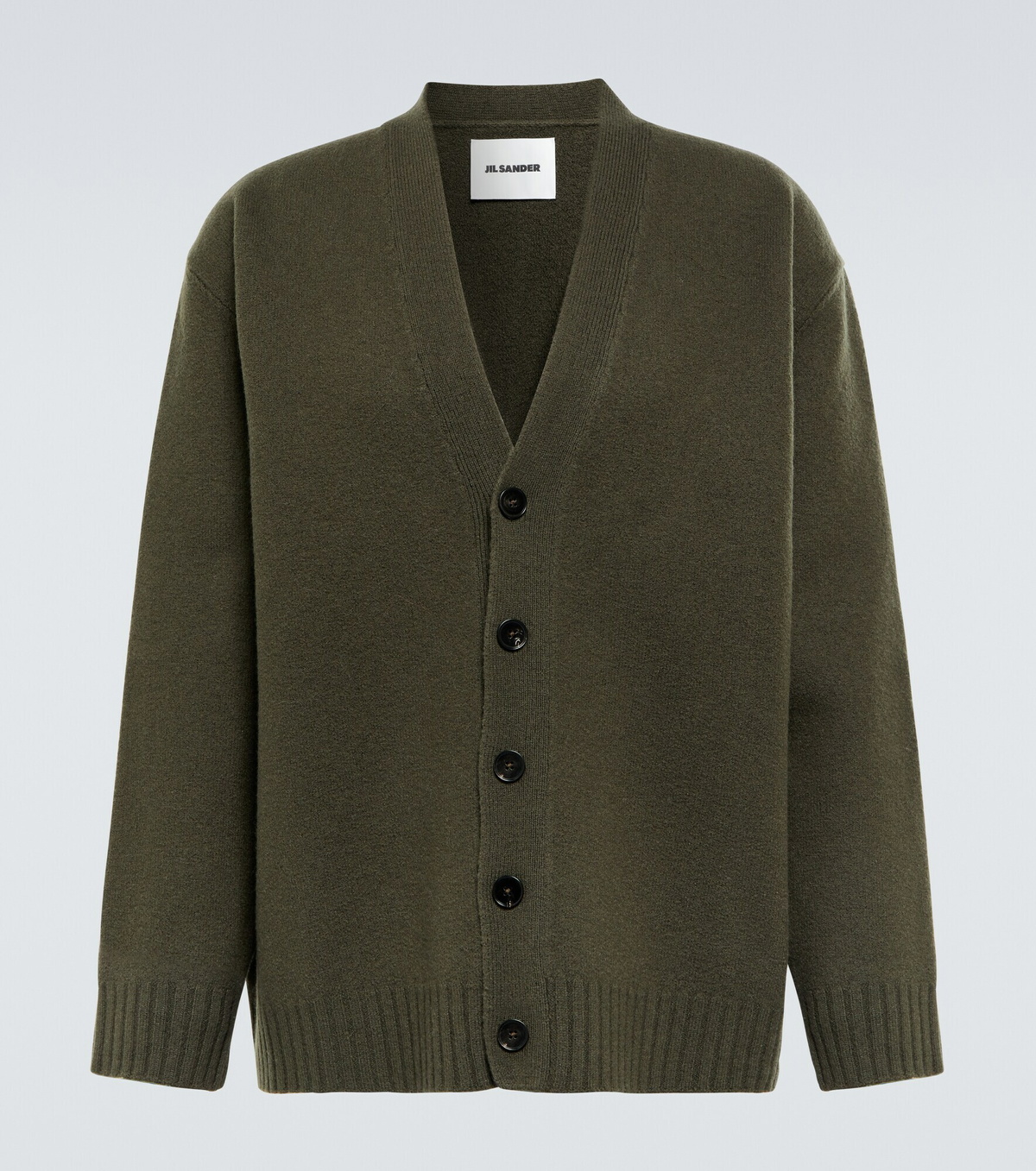 Jil Sander Men's Merino Wool Cardigan Black main image 1