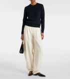 Loro Piana Rebecca leather ballet flats