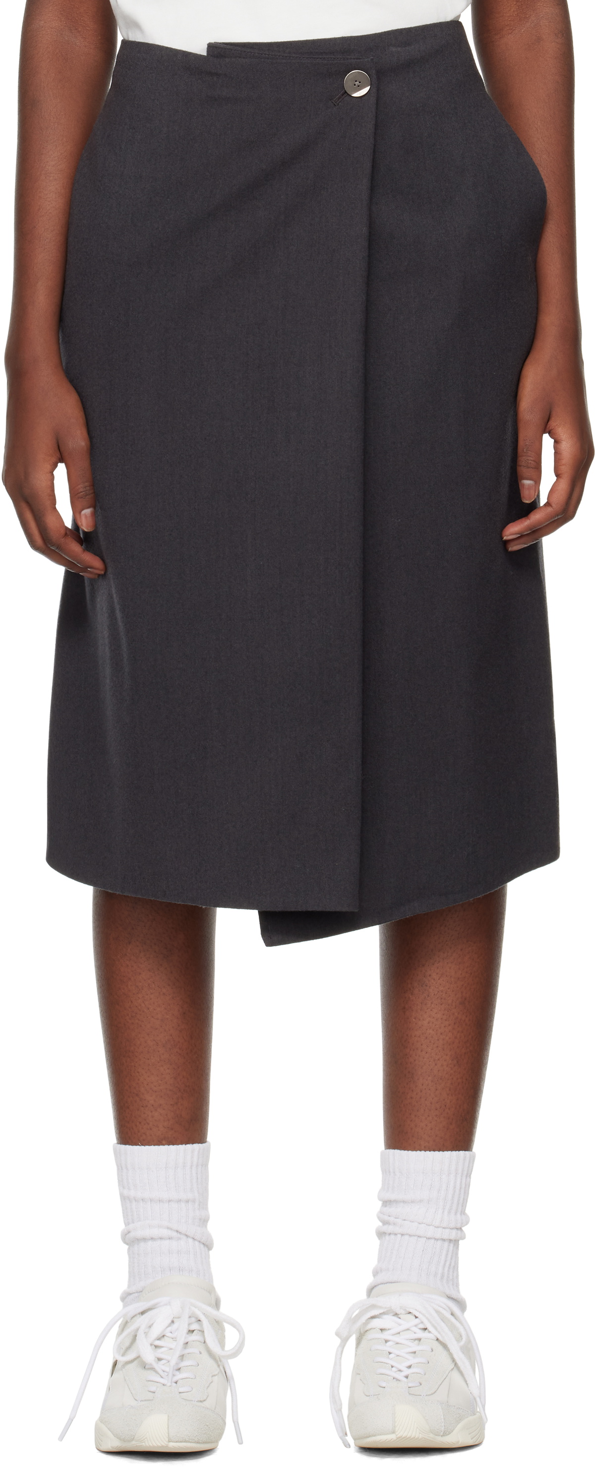 ADER error Gray Product. 63 Midi Skirt