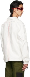 ADYAR SSENSE Exclusive White Denim Zip-Up Pullover