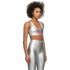 adidas Originals by Alexander Wang Silver Logo Bra