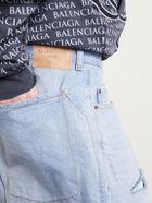 Balenciaga - Wide-Leg Distressed Jeans - Blue