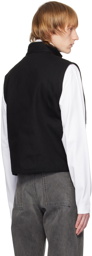 CARSON WACH Black Paneled Vest
