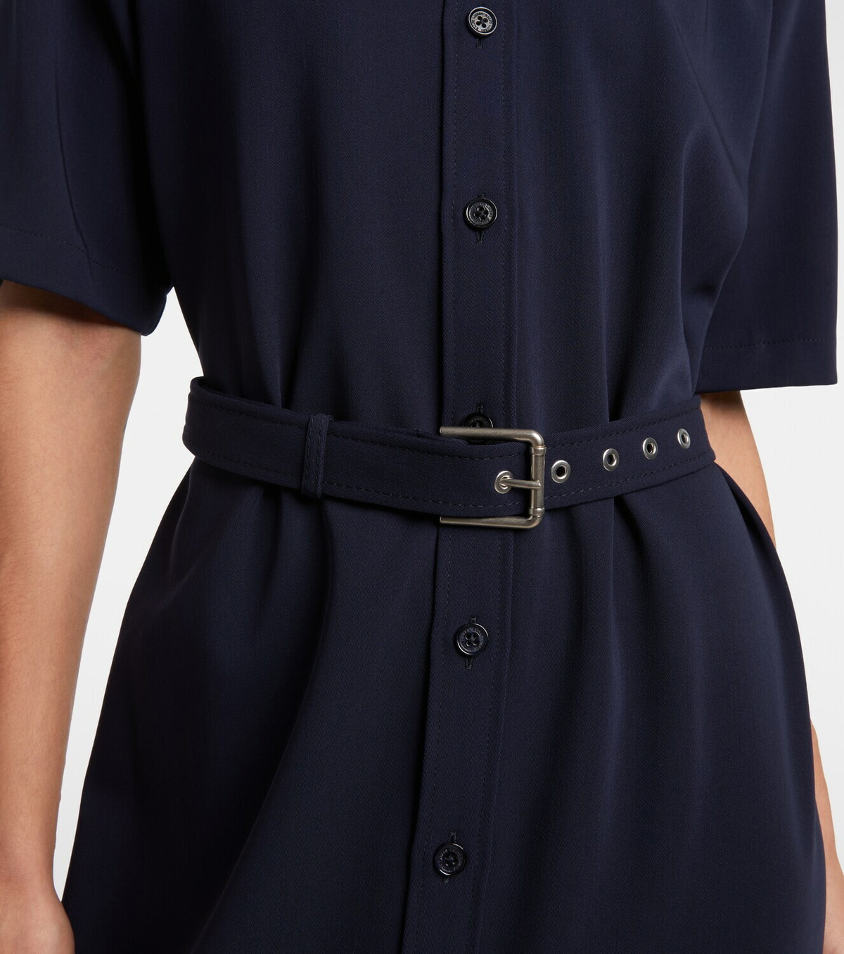 Ralph Lauren Collection Belted wool midi dress
