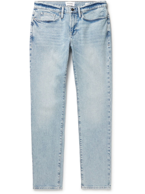 Photo: Frame - L'Homme Slim-Fit Organic Jeans - Blue