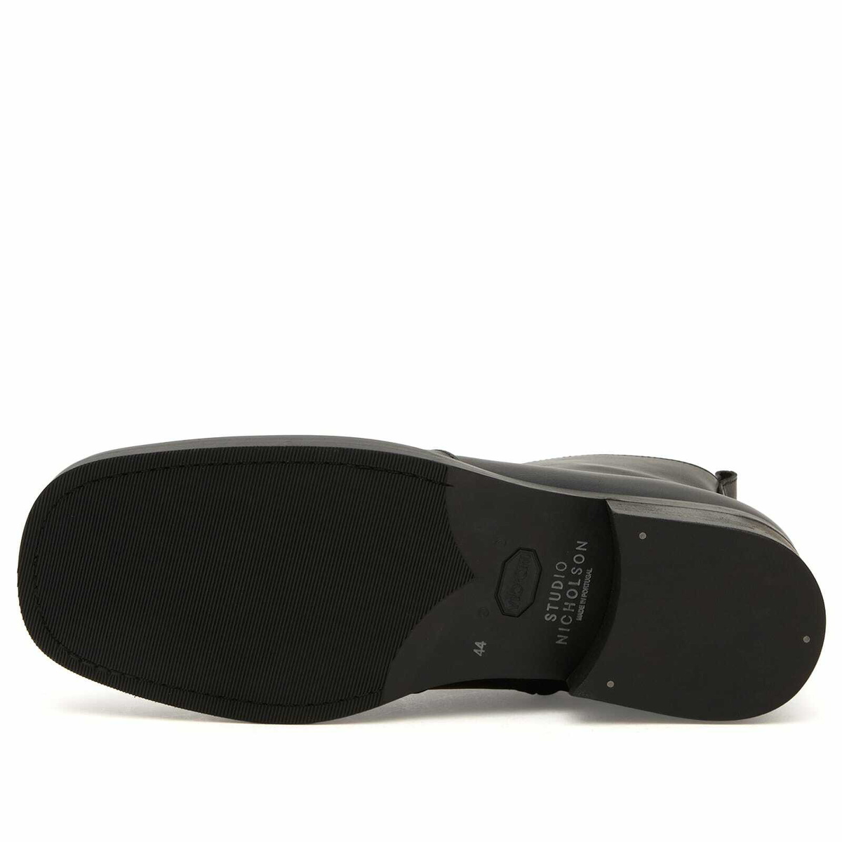 Studio Nicholson Men's Square Leather Boot in Black
