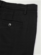 Etro - Straight-Leg Checked Cotton-Jacquard Suit Trousers - Black