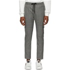 Dolce and Gabbana Grey Wool Prince Of Wales Cargo Pants