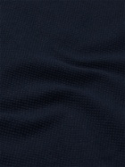 HUGO BOSS - Contrast-Tipped Mercerised Stretch-Cotton Piqué Polo Shirt - Blue - S