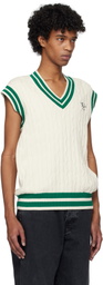 Fred Perry Off-White Cable Knit Tennis Vest