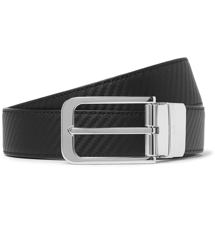 Photo: Dunhill - 3cm Black and Brown Reversible Leather Belt - Black