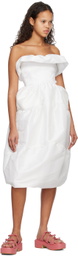 Kika Vargas SSENSE Exclusive White Laila Midi Dress