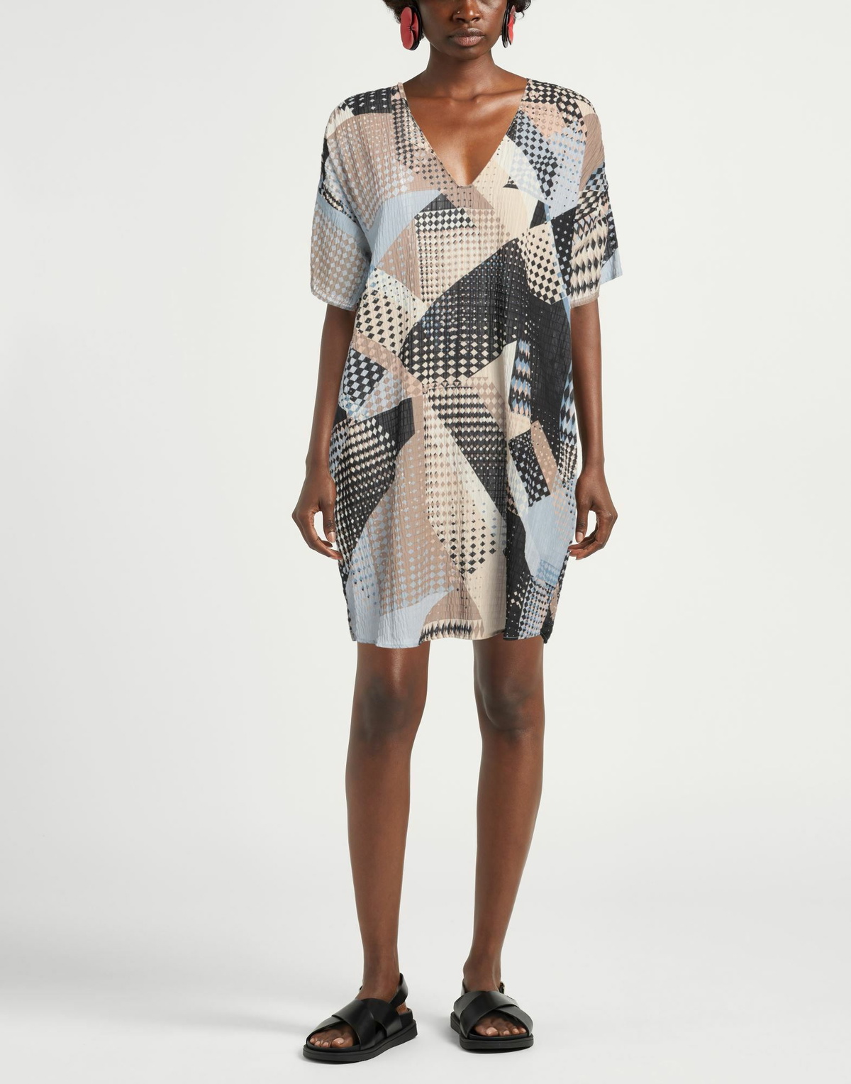 Manila Grace Womens Mini dress in Black