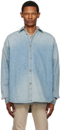 Fear of God Blue Faded Denim Shirt