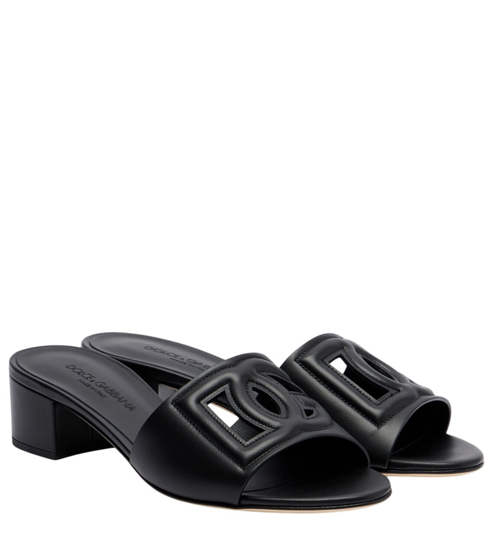 Photo: Dolce&Gabbana DG leather mules