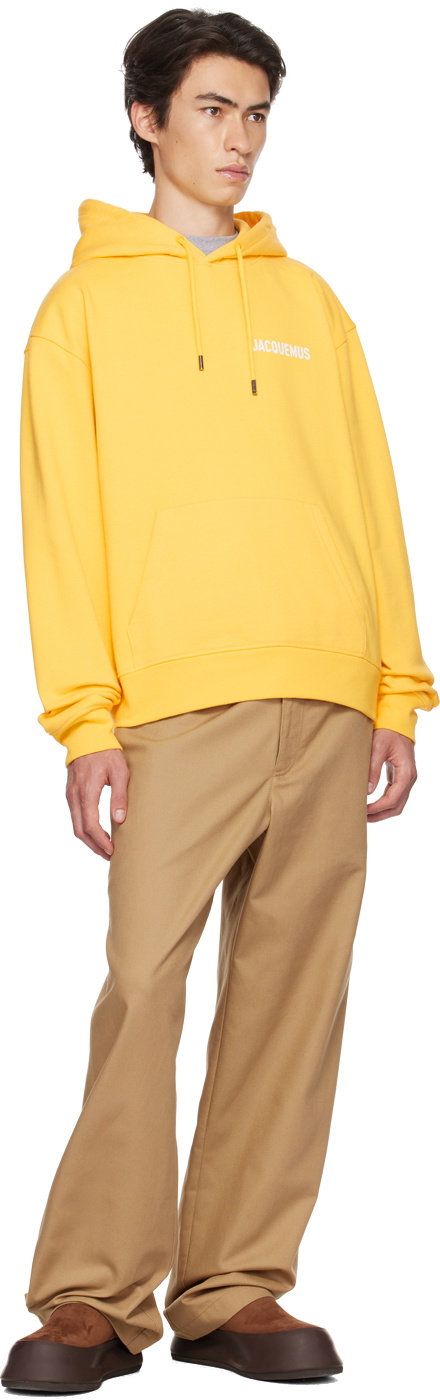 Jacquemus Yellow 'Le Sweatshirt Jacquemus' Hoodie Jacquemus