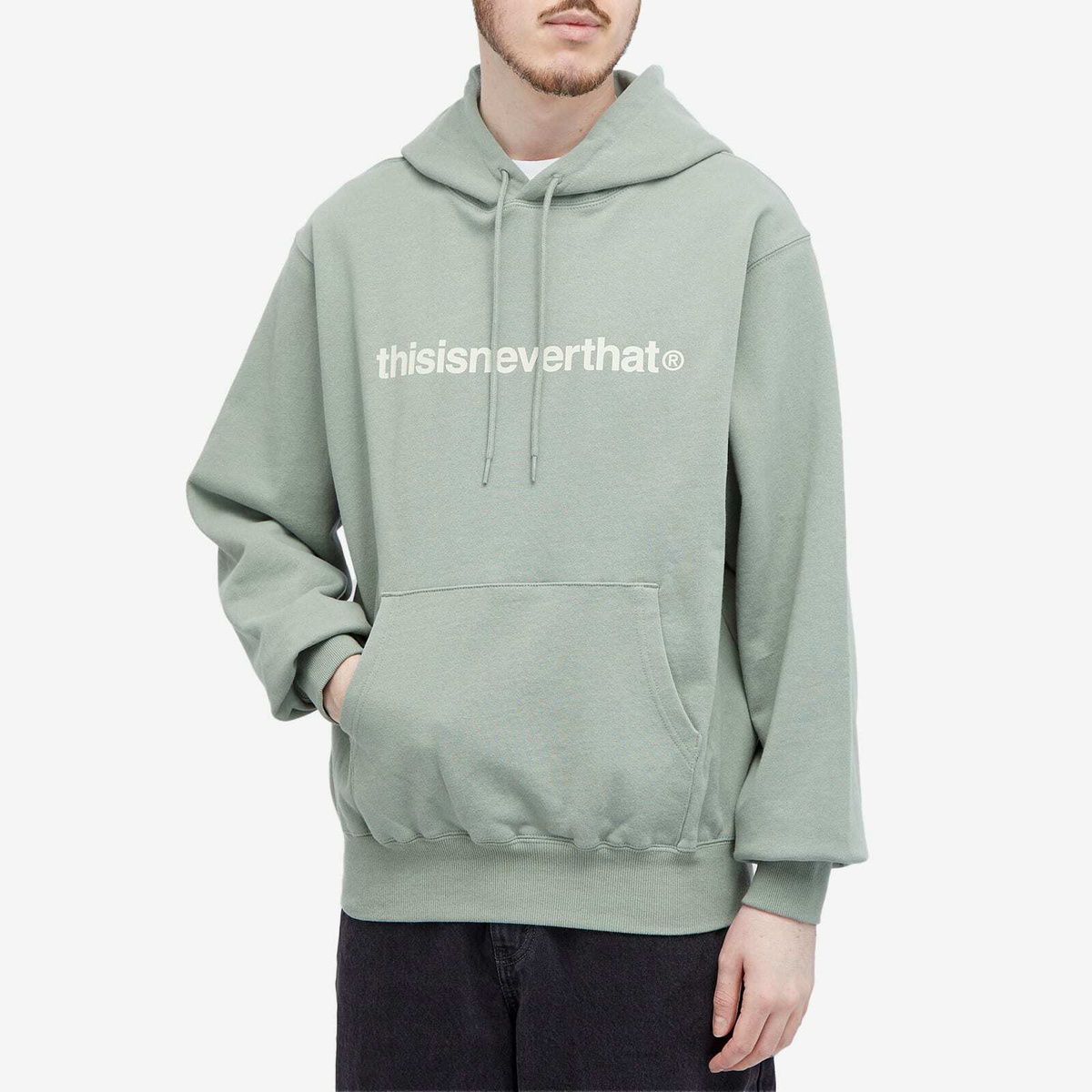 thisisneverthat Men's T-logo LT Popover Hoodie in Olive