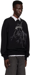 Givenchy Black Crystal-Cut Sweatshirt