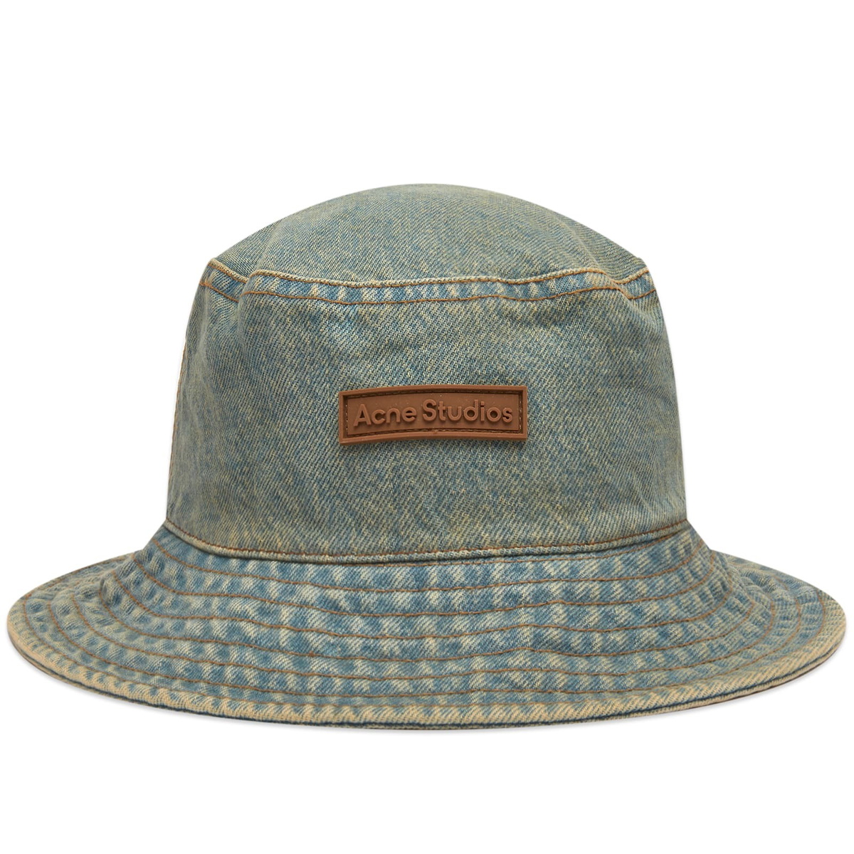 Acne Studios Women's Brimmo Delta Bucket Hat in Blue/Beige