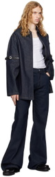 Coperni Navy Wide Leg Jeans