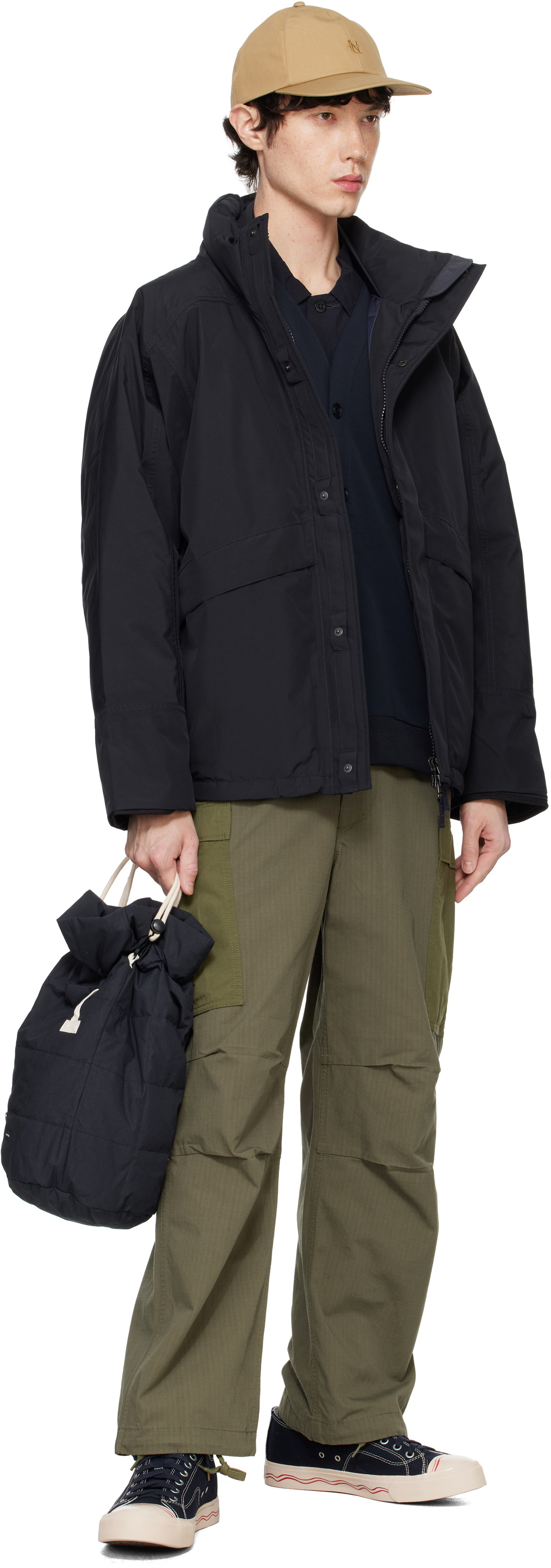 nanamica Navy Cross Body Bag