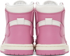 AMIRI White & Pink Skeleton High Sneakers