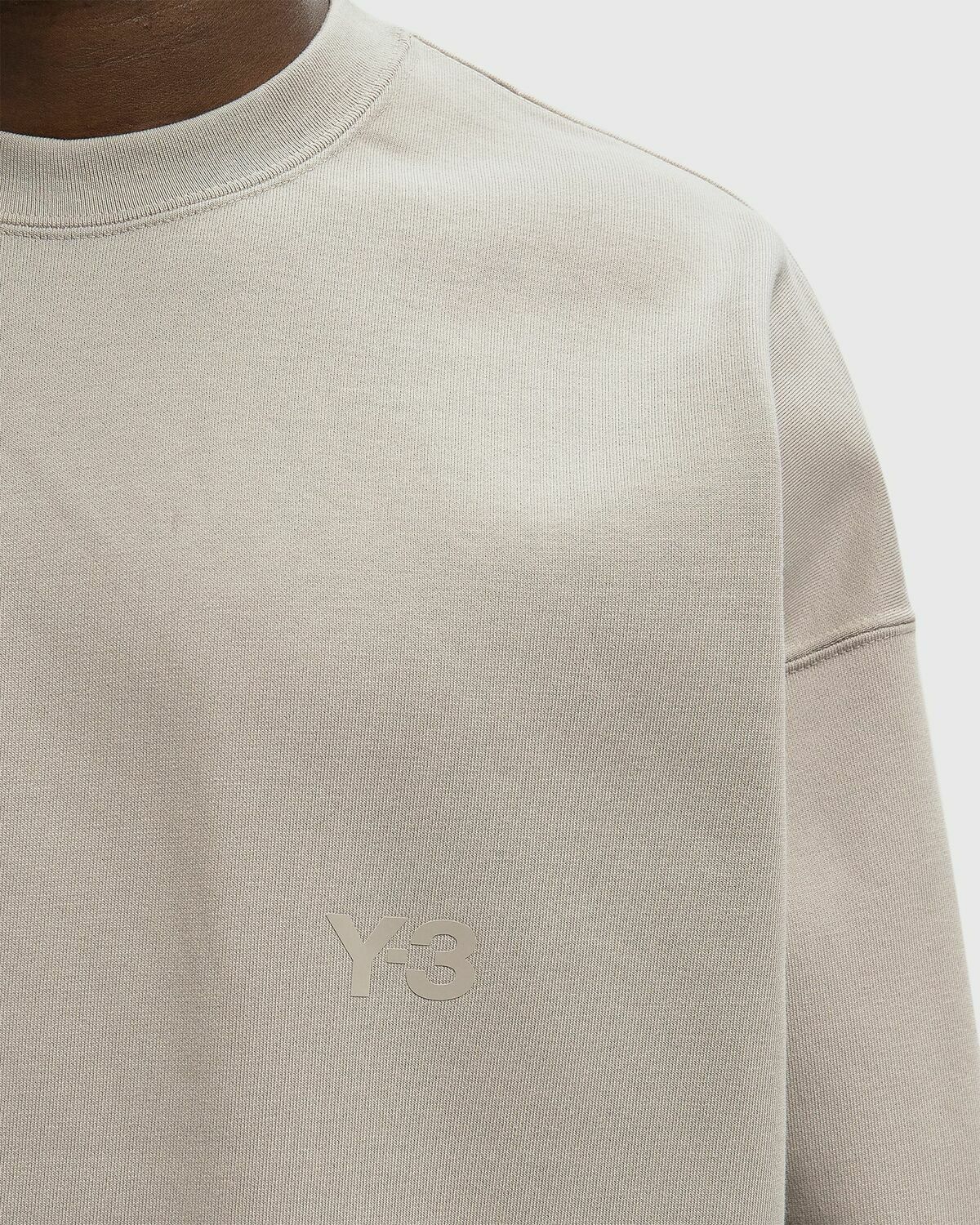 Y-3 FL CREW SWEAT Brown Mens Sweatshirt