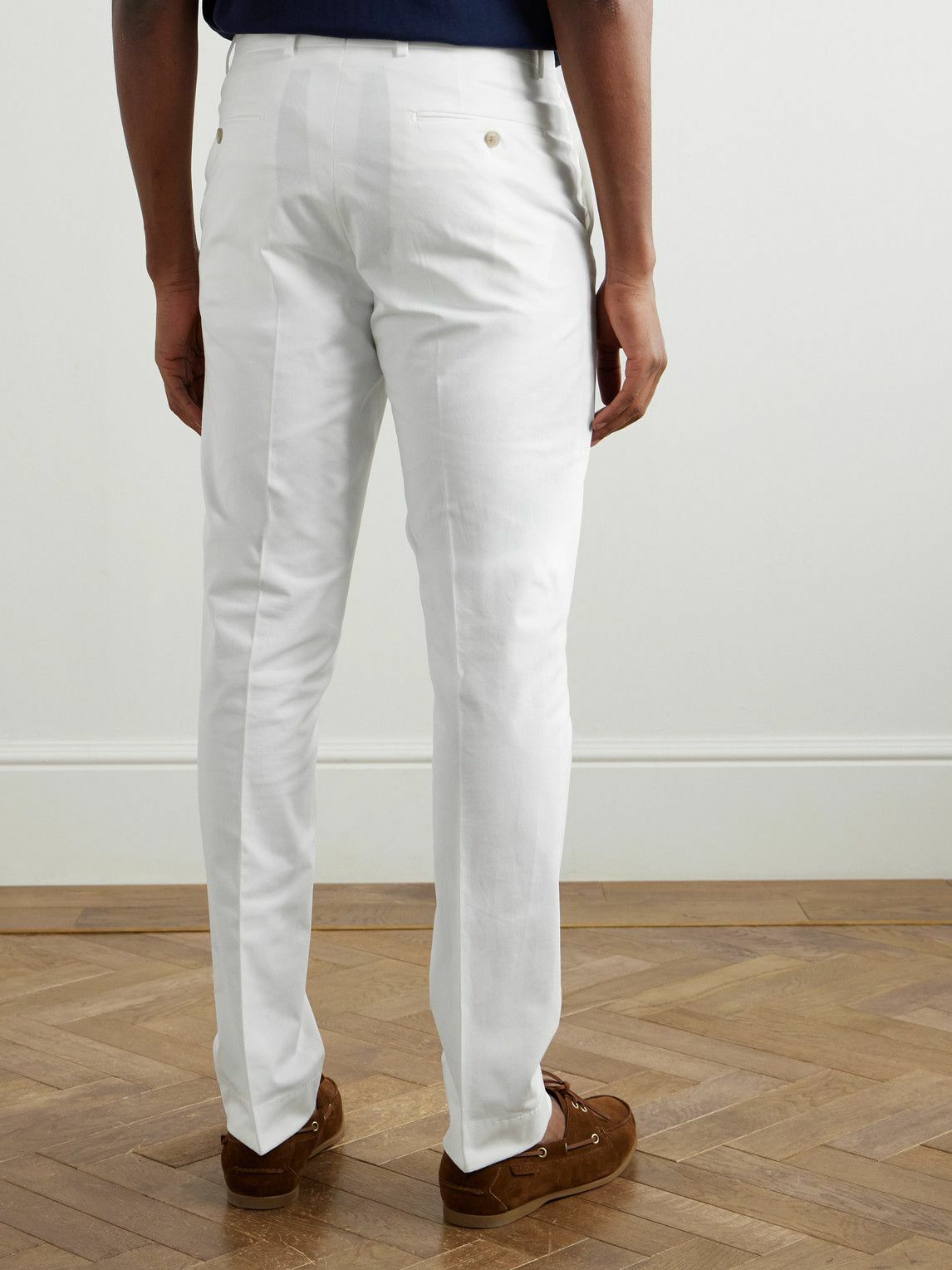 Ralph Lauren Purple label - Slim-Fit Stretch-Cotton Chinos - White