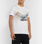 Alexander McQueen - Printed Organic Cotton-Jersey T-Shirt - White